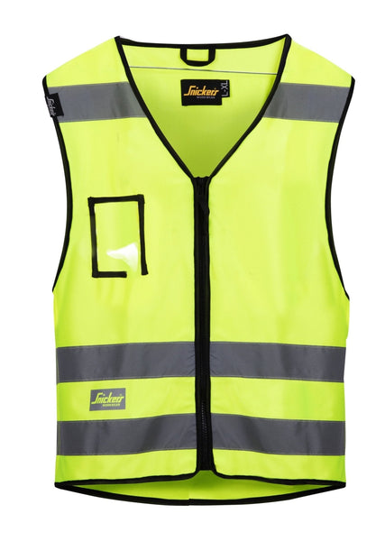 Snickers Hi Vis Zipped Vest Class 2 - Multi Pockets – Snickers Online