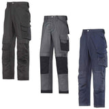 Snickers 3 Series Work Trousers with Kneepad Pockets Canvas plus Loose Fit - 3314- snickers-online Trousers Amazing work trousers made in extremely comfortable yet durable Canvas+ fabric. Features an advanced cut with Twisted Leg design, Cordura reinforcements for extra durability and a range of pockets, including phone compartment. Advanced cut with Twisted Leg design and Snickers Workwear Gusset in crotch for outstanding working comfort with every move