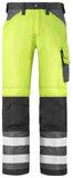 Snickers Hi Vis 3 Series Work Trousers Kneepad Pockets Class 2 -3333 - Snickers Online