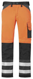 Snickers Hi Vis 3 Series Work Trousers Kneepad Pockets Class 2 -3333 - Snickers Online