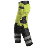 Snickers Hi Vis Trousers Kneepad & Holster Pockets Class 2 3233 - Snickers Online