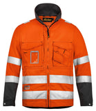 Snickers Hi Vis Work Jacket Hardwearing Cotton / Polyester Class 3 - 1633 - Snickers Online