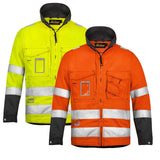 Snickers Hi Vis Work Jacket Hardwearing Cotton / Polyester Class 3 - 1633 - Snickers Online