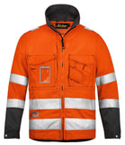 Snickers Hi Vis Work Jacket. Hardwearing Cotton / Polyester. Class 3 - 1633 - snickers-online