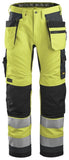 All Round Work High Vis Work Trousers Holster Pockets Class 2 - 6230 - snickers-online