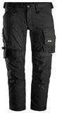 Snickers All Round Slim Fit Work Stretch Tapered Leg Work Trouser - 6341-Snickersonline-trousers  Non holster pocket version of Snickers Workwear Stretch 6241 Trousers Snickers Workwear goes street smart in these stretchy work trousers that feature slimmer legs for a clean look. Stretch CORDURA at the knees combined with 4-way stretch at the back provide great flexibility and comfort. Holster pockets for added functionality. 2-way stretch fabric with 4-way stretch panels at back Stretch 
