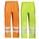Snickers Workwear Hi Vis Waterproof Rain Trousers (Lightweight) Class 2 - 8243 - snickers-online