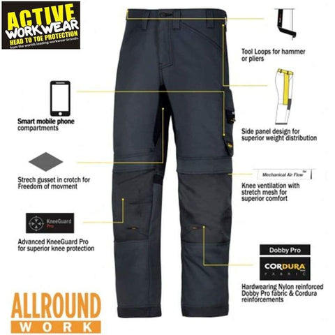 Snickers Workwear reveals new 4-Way Stretch Trousers to give maximum  mobility - PCIAW®