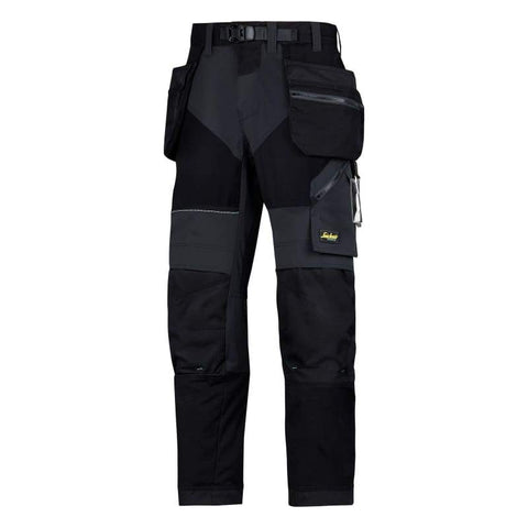 Snickers Flexi Work trousers with Kneepad & Holster Pockets - 6902 snickers-online Trousers  are taking working comfort and flexibility to the extreme. Super-light work trousers in high-tech body-mapped design, combining ventilating stretch fabric with Cordura reinforcements and holster pockets for outstanding freedom of movement and functionality. High-tech body-mapped design with super-light ventilating stretch fabric and true pre-bent legs for extreme comfort and freedom of movement Advanced KneeGuard