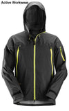 Snickers FlexiWork, Stretch Waterproof Shell Jacket - 1300 - snickers-online Never mind the pouring rain. Just keep on working with superior freedom of movement and comfort in this stretchy, Snickers Workwear 3-layer waterproof shell jacket that features taped seams. Conforms to EN 343. Engineered fit with pre-bent sleeves and mechanical stretch combine to ensure optimal freedom of movement 3-layer Cordura