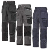 Snickers Ultimate Work Trousers with Kneepad & Holster Pockets -3212 snickers-online Extremely hard-wearing work trousers made in dirt repellent DuraTwill fabric. Features an advanced cut with Twisted Leg design, Cordura® reinforcements for extra durability and a range of pockets, including holster pockets and phone compartment. Advanced cut with Twisted Leg design and Snickers Workwear Gusset