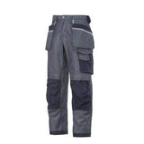 Grey Black Snickers Classic 3 Series Ultimate Work Trousers with Kneepad & Holster Pockets -3212 - snickers-online Extremely hard-wearing work trousers made in dirt repellent DuraTwill fabric. Features an advanced cut with Twisted Leg design, Cordura® reinforcements for extra durability and a range of pockets, including holster pockets and phone compartment. Advanced cut with Twisted Leg design and Snickers Workwear Gusset i